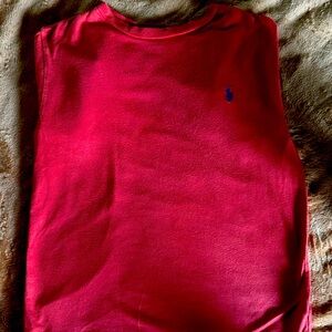 Boys Polo Red Size 8 - worn a couple of times Short Sleeved on the thicker side